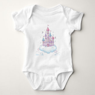 Body Para Bebê Castelo de Fada Flutuante - Fantasia das Crianças 