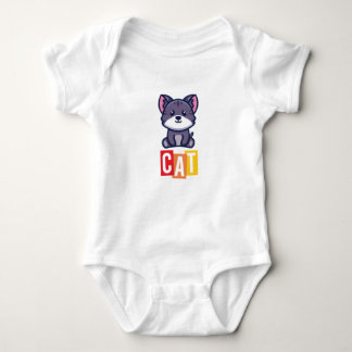 Body Para Bebê Cat Baby Jersey