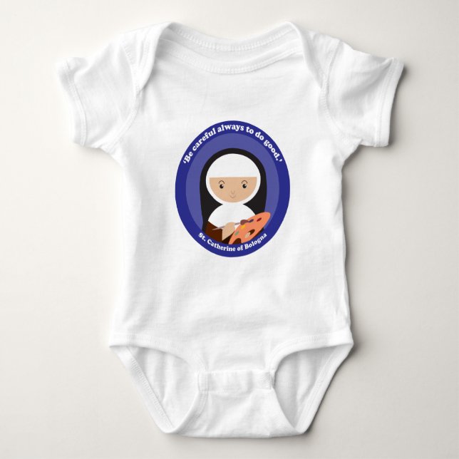 Body Para Bebê Catarina de Bolonha (Frente)