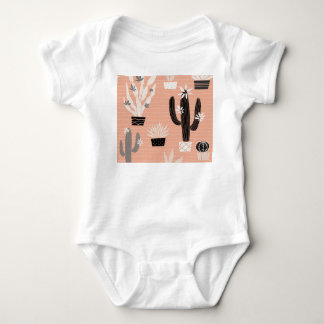 Body Para Bebê Catos Selvagens: Padrão Colorido De Aquarela