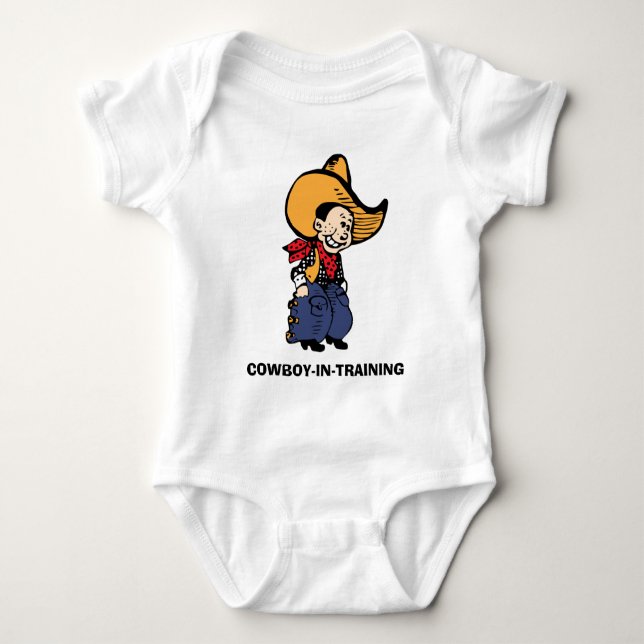 Body Para Bebê Caubói (Frente)