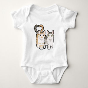 Body Para Bebê Cauda do Amor