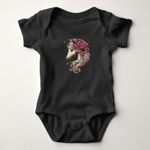 Body Para Bebê Cavalo Branco