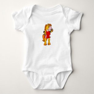 Body Para Bebê Cavalo como Corredor