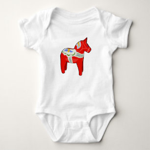 Body Para Bebê Cavalo Dalecarliano