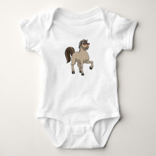 Body Para Bebê Cavalo de Óculos de Sol