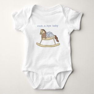 Body Para Bebê Cavalo de Rocking Boy Afro-Americano