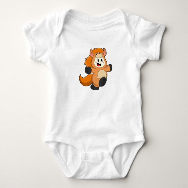 Body Para Bebê Cavalo Disfarçado (Frente)