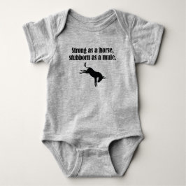 Body Para Bebê Cavalo Forte, Fato De Bebê Nervoso