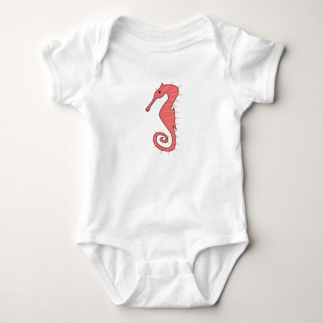 Body Para Bebê Cavalo marinho (Frente)