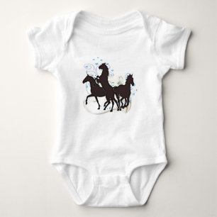 Body Para Bebê Cavalos