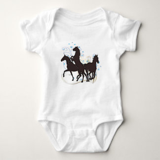 Body Para Bebê Cavalos