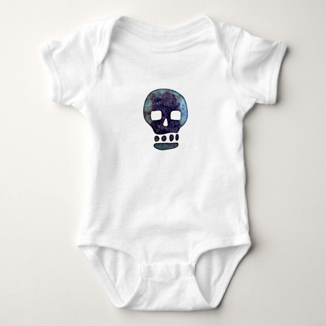 Body Para Bebê Caveira Texturizada (Frente)