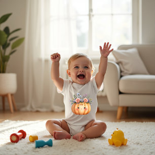 Body Para Bebê Celebração de 1º Aniversário da Adorável Pequena A