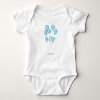 Body Para Bebê Celebração de Balão Azul para Bebê Menino
