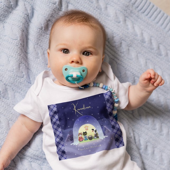Body Para Bebê Celebração de Neve de Edo-Neko (Criador carregado)