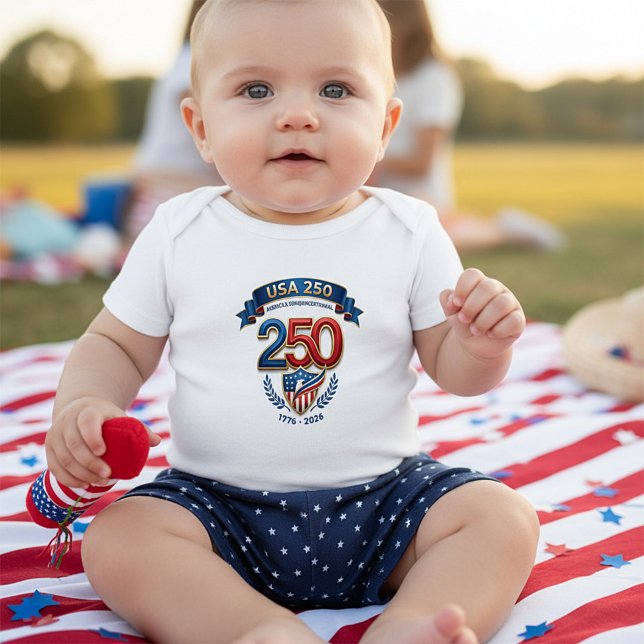 Body Para Bebê Celebração EUA 250 (Criador carregado)