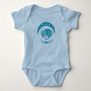 Body Para Bebê Celestial Crecente Lua Possum Whimsical Nature