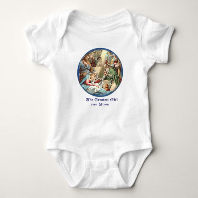 Body Para Bebê Cena de Natividade (Frente)