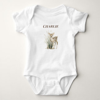 Body Para Bebê Cervo da Floresta Personalizado para Bebé