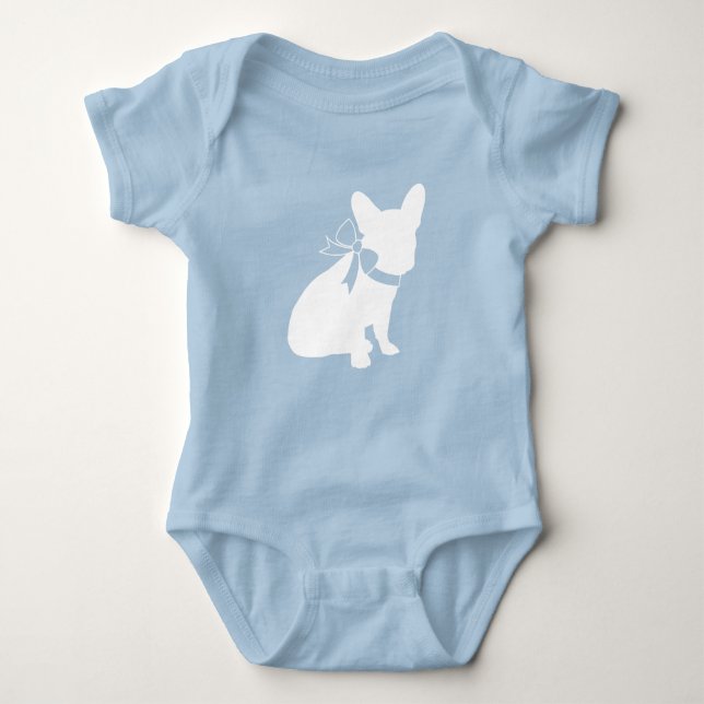 Body Para Bebê Chá de Bebê Bulldog Francês Frenchie Frenchy (Frente)