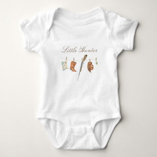 Body Para Bebê Chá de Bebê Caçadorzinho em Aquarela