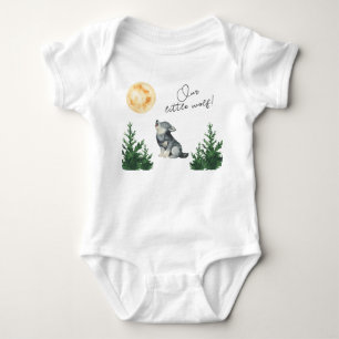Body Para Bebê Chá de Bebê do Nosso Pequeno Lobo