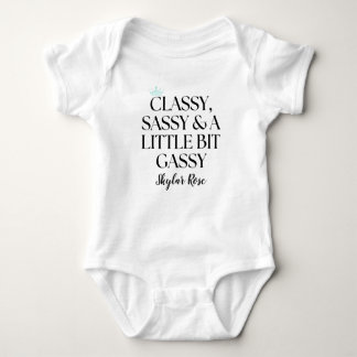 Body Para Bebê Chá de Bebê Elegant Baby & Co Preto Azul Turquesa