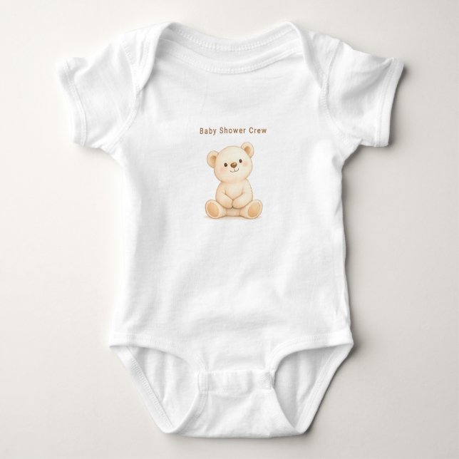 Body Para Bebê Chá de Bebê Personalizável (Frente)