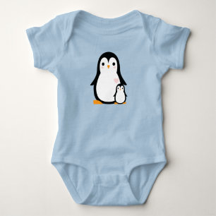 Body Para Bebê Chá de fraldas de pinguim