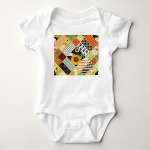 Body Para Bebê Chamomila Girassóis, Corda d'água.