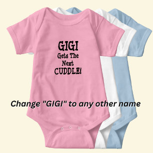 Body Para Bebê Change Name any Text, GIGI Gets The Next Cuddle