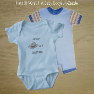 Body Para Bebê Chapéu Desligado da Cinza