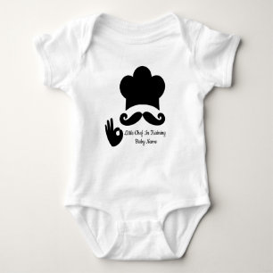 Body Para Bebê Chapéu Engraçado com Bigode Preto e Nome Personali