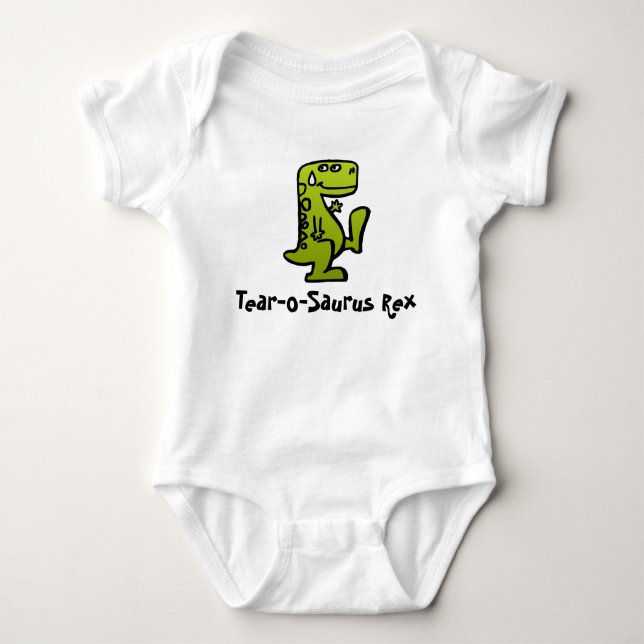 Body Para Bebê Charme do Tear-o-Saurus Rex (Frente)