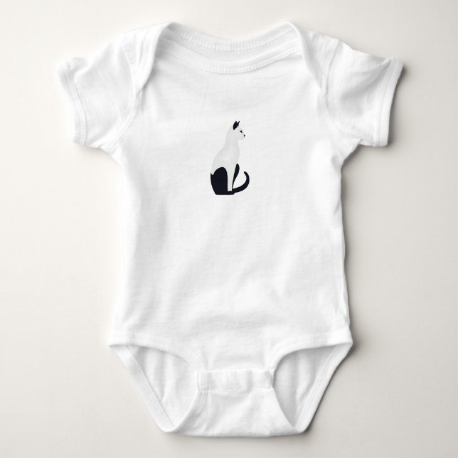 Body Para Bebê chat élégant (Frente)