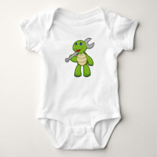 Body Para Bebê Chave mecânica de tartaruga