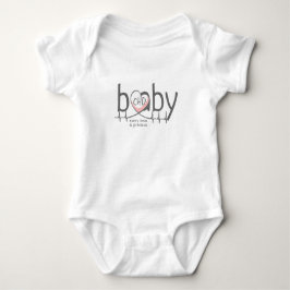Body Para Bebê ChD Baby Heartbeat Jersey