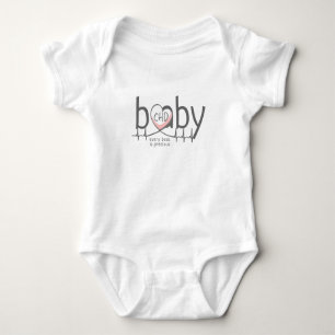 Body Para Bebê ChD Baby Heartbeat Jersey