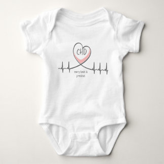 Body Para Bebê CHD EKG Heart Warrior Baby Jersey Bodycase