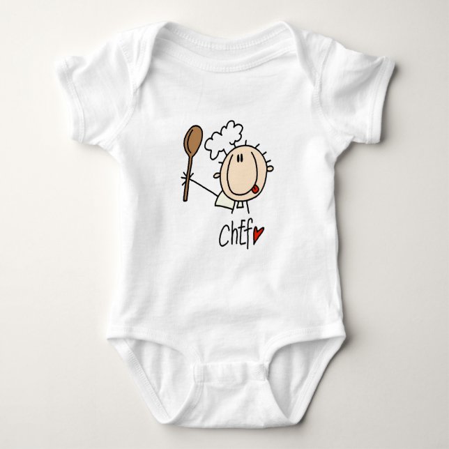 Body Para Bebê Chef Masculino (Frente)