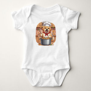 Body Para Bebê Chef Pawsta