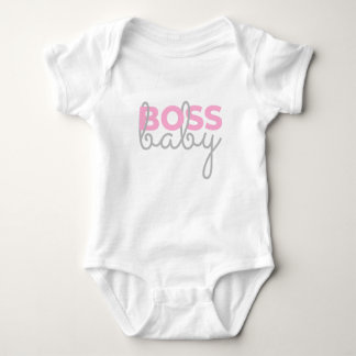 Body Para Bebê Chefe Bebê - Rosa