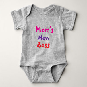 Body Para Bebê Chefe Novo da Mamãe
