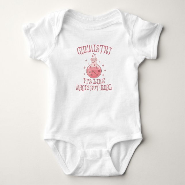 Body Para Bebê Chemistry - It's Like Magic But Real Funny Science (Frente)