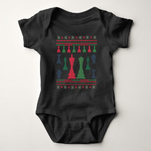 Body Para Bebê Chess Players Feia Christmas Sweater