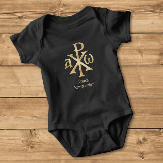 Body Para Bebê Chi Rho Christograma