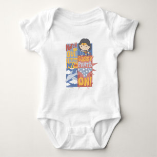 Body Para Bebê Chibi Wonder Woman Eu Tenho Minhas Calças Sassosas