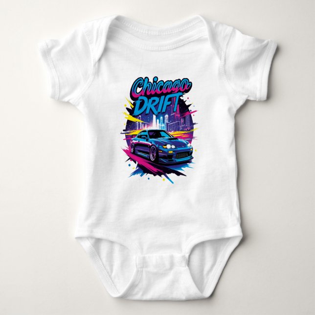 Body Para Bebê Chicago Drift (Frente)