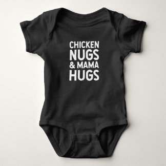 Body Para Bebê Chicken Nugs & mama Hugs